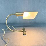 Lampe de bureau vintage en laiton, 1970