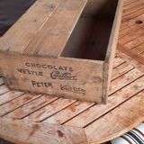 Nestlé chocolate wooden box