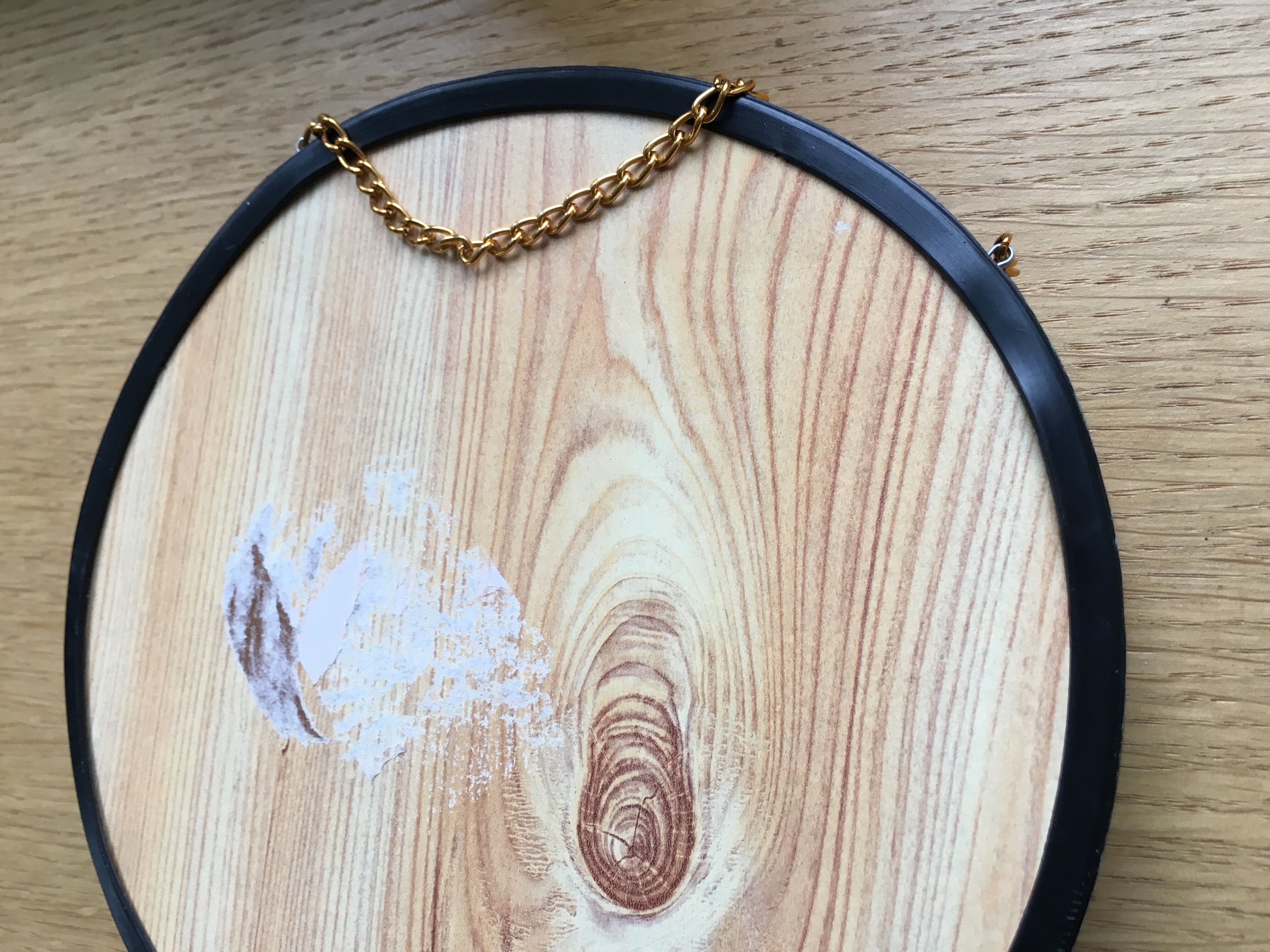 Vintage curved glass butterfly frame