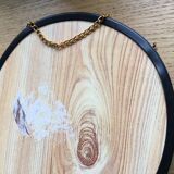 Vintage curved glass butterfly frame