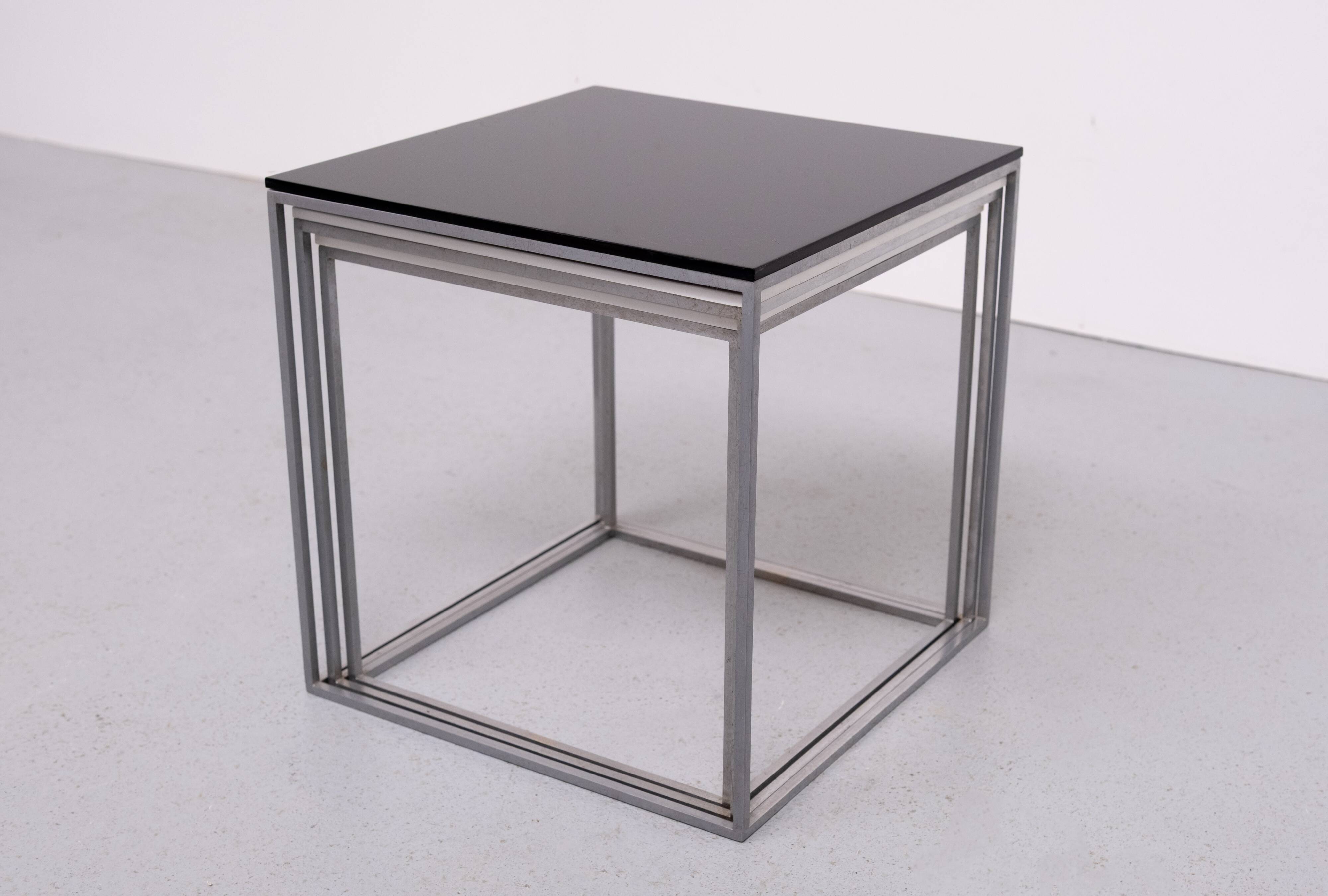 Nesting Tables model PK-71 designed by Poul Kjærholm. by E. Kold Christense