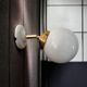 Paire d’appliques murales globes inclinables