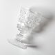 Vintage Clear Stem Glass Arabesque / Wine Goblet Baccarat / France / 1840s