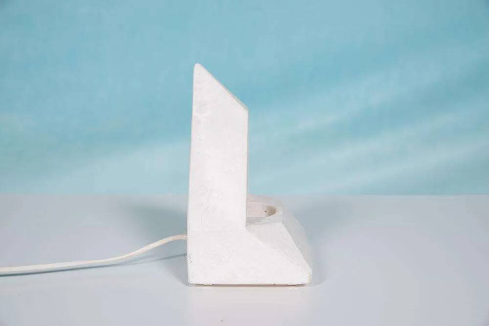 Egyptian stone table lamp, vintage 70s/80s mood lamp.