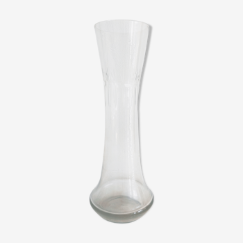 Transparent glass vase 28.5 cm