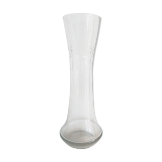 Transparent glass vase 28.5 cm