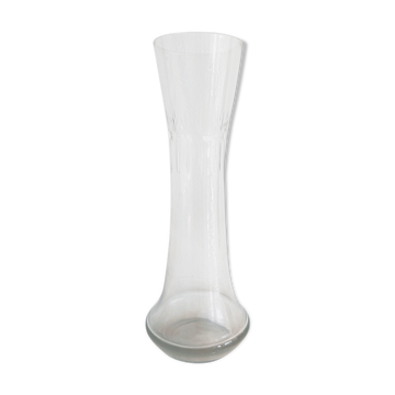 Transparent glass vase 28.5 cm