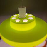 Large Space Age green hanging lamp
