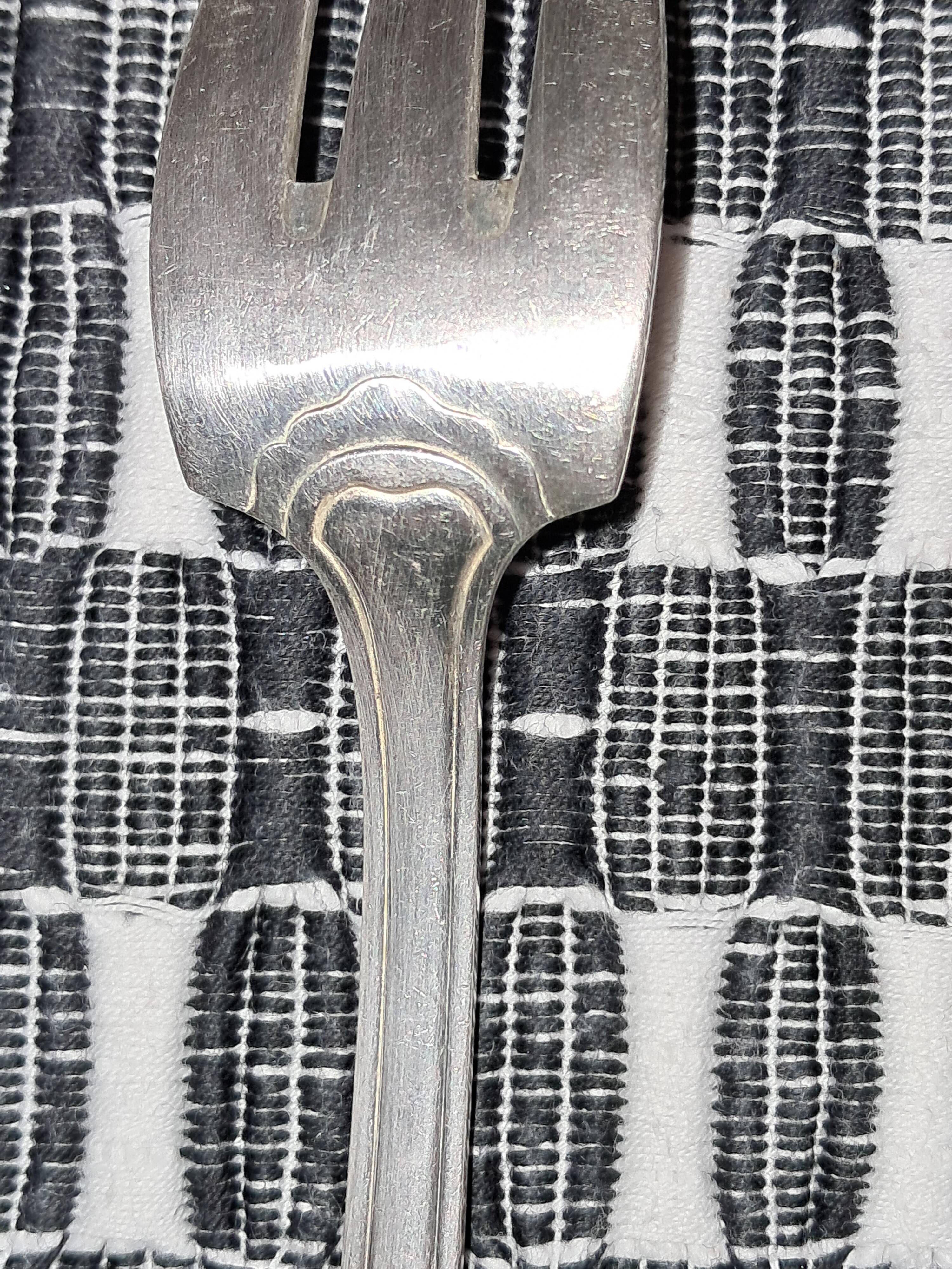 Silver-plated fish cutlery Orbille