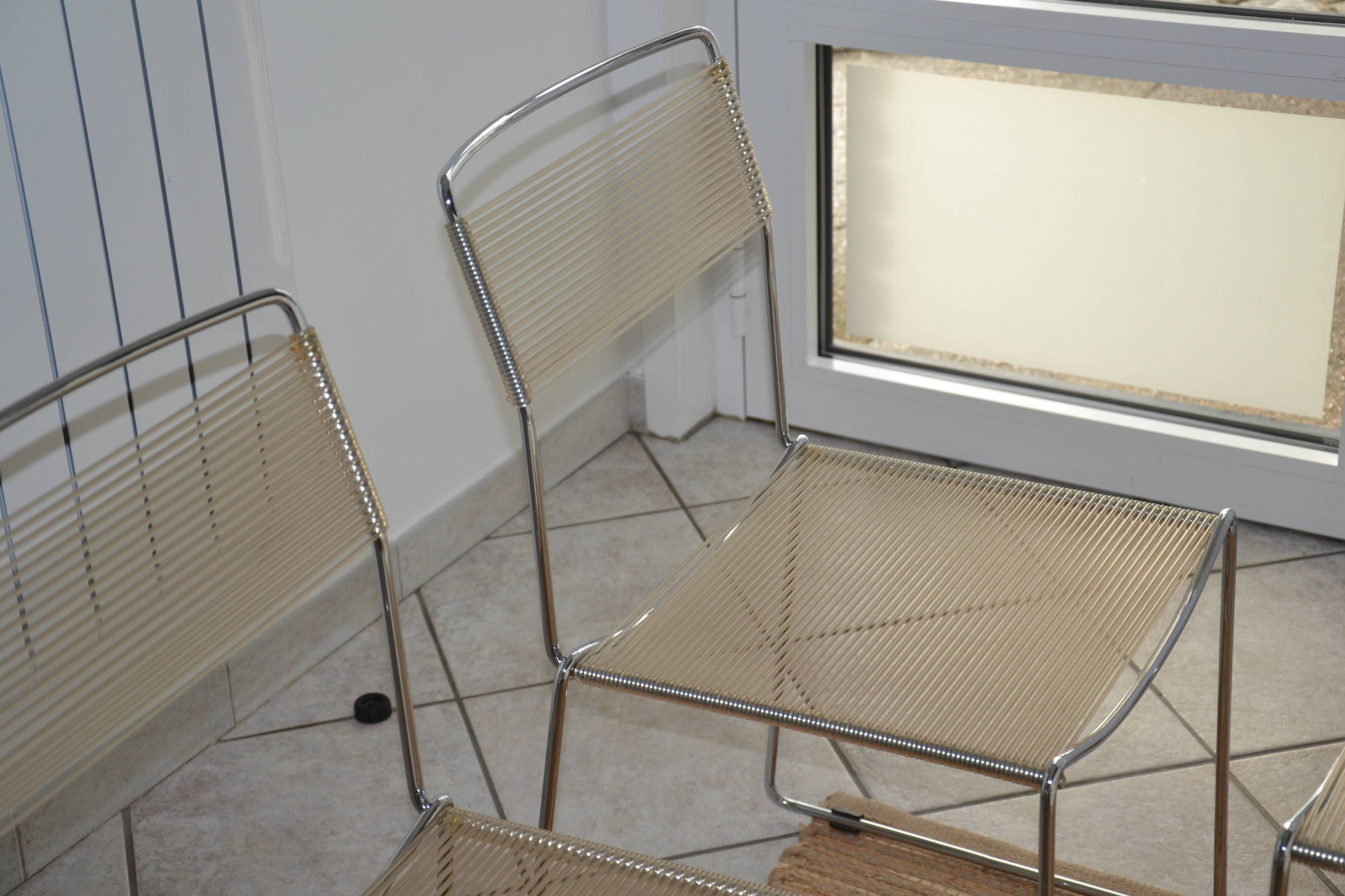 Chaises "spaghetti"  Italie Giandomenico Belotti 1979