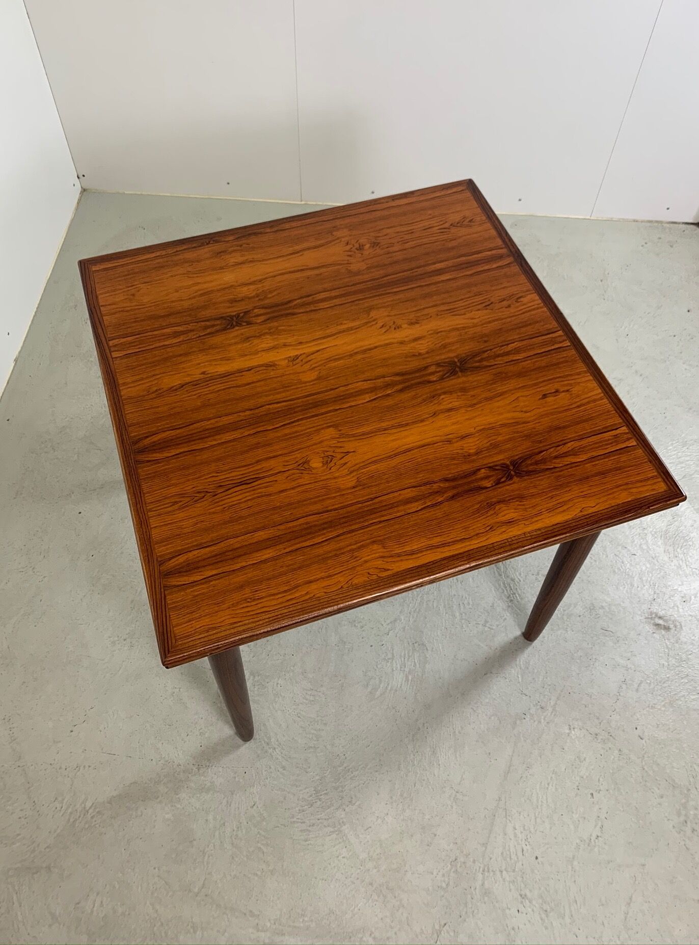 Square dining table in palisander by Lübke, 1960