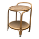 Vintage service dessert in Italian rattan and bamboo by Dal Vera.