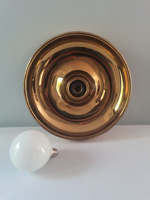 Italian brass wall lamp, diam. 39 cm