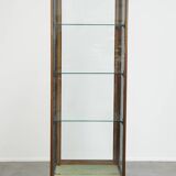Vitrine anglaise ancienne avec éclairage – Fin du XIXe siècle