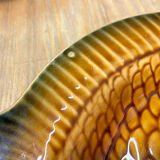 Fish service 8 plates and ceramic soup slurry Sarreguemines vintage 60