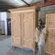 Antique cherry wood wardrobe – fully sandblasted