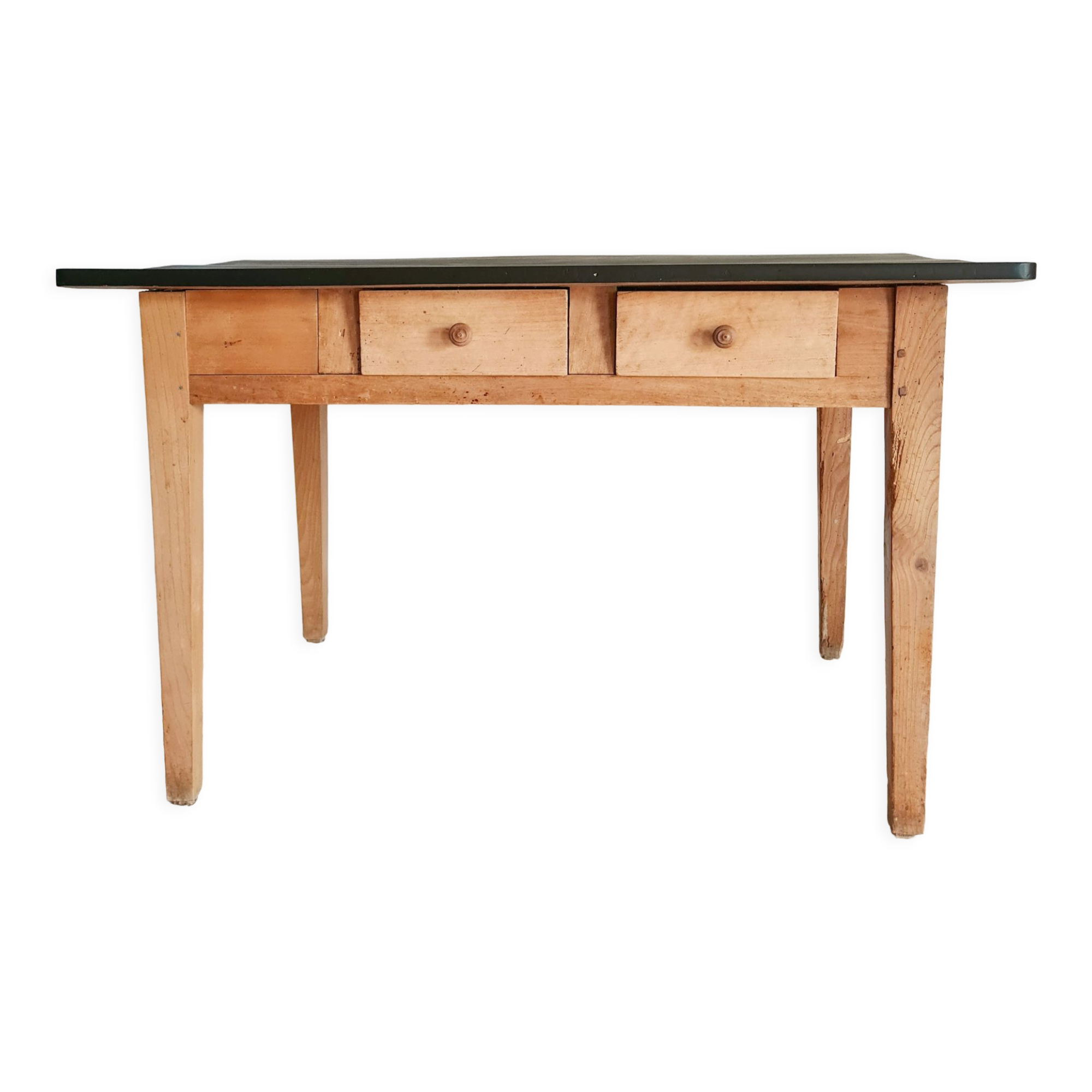 Old farm trade table 4 drawers