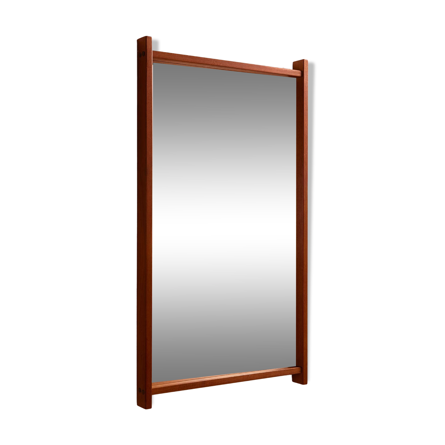 Teak framed mirror by Aksel Kjersgaard