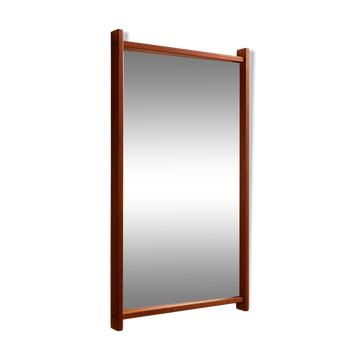Miroir encadré en teck par Aksel Kjersgaard