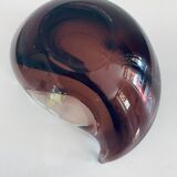 Vintage ashtray, Murano Sommerso, with pestle and label, circa 1960s