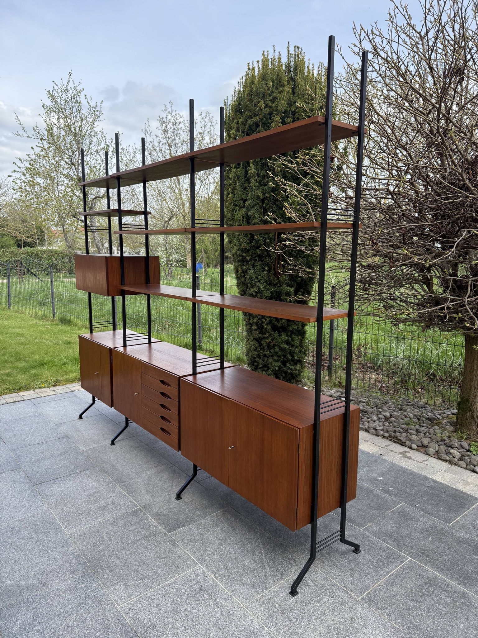 Bibliothèque modulable  scandinave année 60