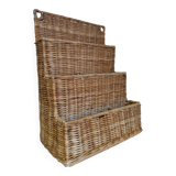 Vintage wicker wall basket