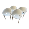 Lot de 4 fauteuils « soft Egg » de Philippe Starck