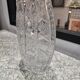Cut crystal vase - ibex decoration, 20th century
