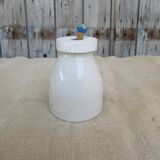 Old mustard pot in gres