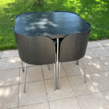 Black set fusion for ikea 1 table with 4 chairs
