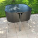 Black set fusion for ikea 1 table with 4 chairs