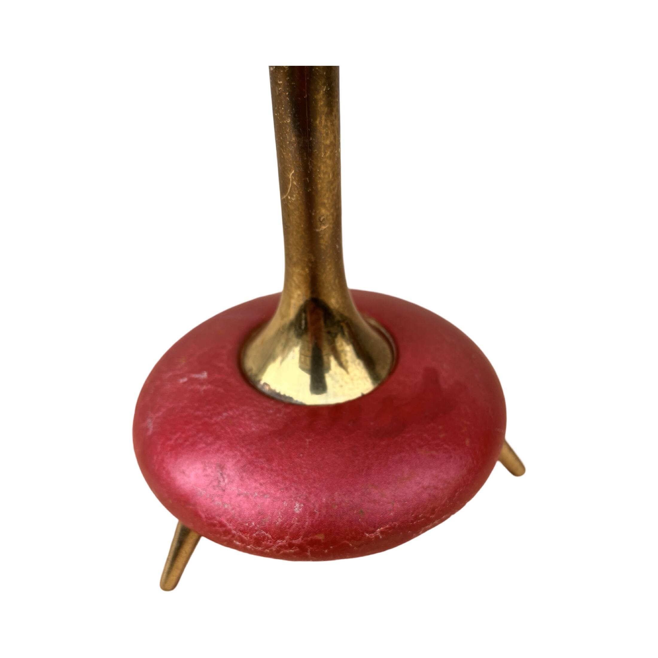 Table lamp with a lampshade Belgium 1980s.