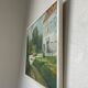 Homemade oil painting on wood