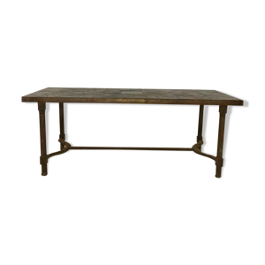 table basse en fer forgé