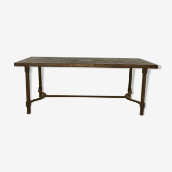 Wrought iron coffee table