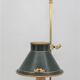 Bottled water bottle in the style of empire bronze conical lampshade