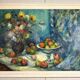 Large mid-century  still-life painting 1962