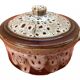 1960s Round Ceramic Terrine with "fat lava" effect