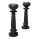 Paire de colonnes anciennes Art déco en marbre vert, Italie, XXe siècle