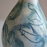 Porcelain vase with fish decoration