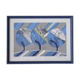 Vintern, Color Lithograph by Knut Grane, 1991