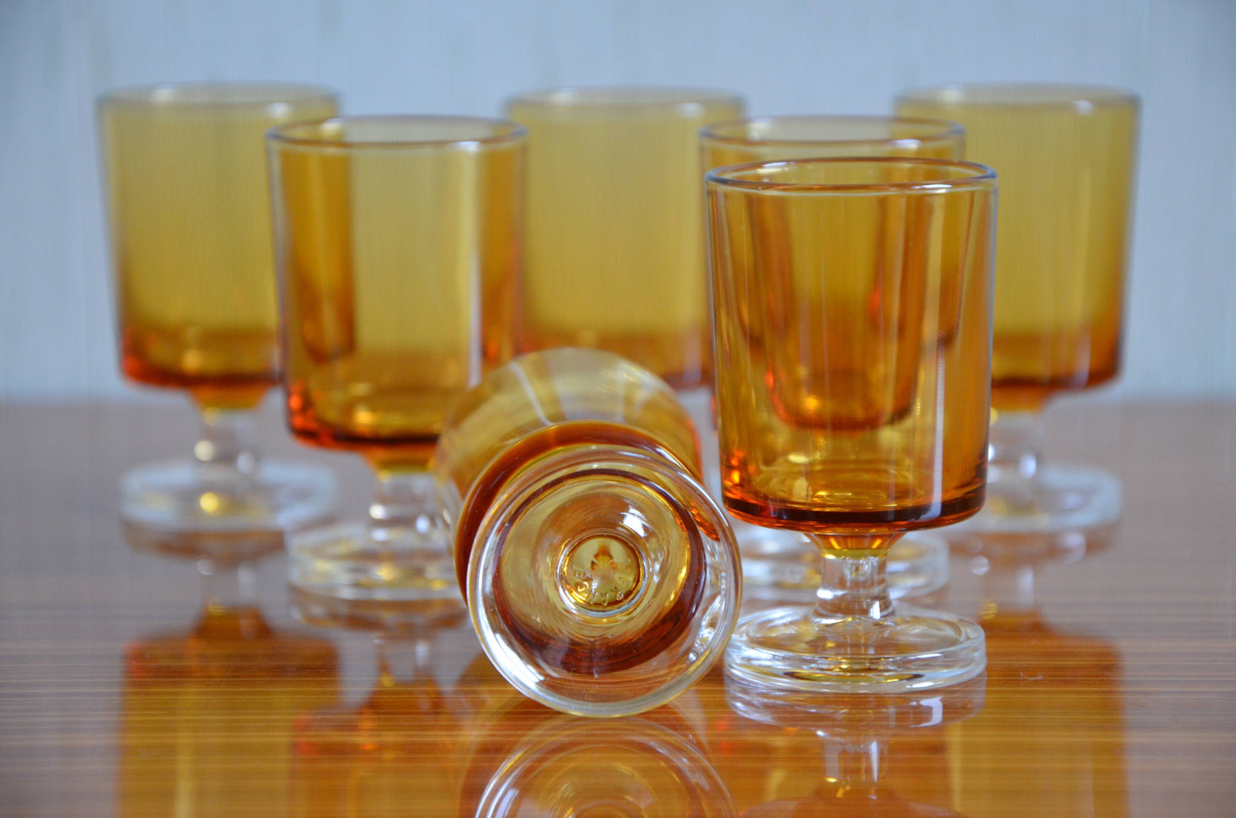 Luminarc liqueur glasses