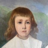 Oil on canvas Cyprien Boulet Portrait of children