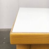 Stackable chairs and table German Lotus by Hartmut Lohmeyer for Kusch+Co, set of 3.