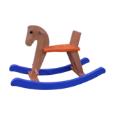 Wooden rocking horse