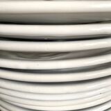 12 Saint Amand oyster plates, sky blue and white