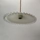 Suspension in serrated opaline and porcelain early twentieth century