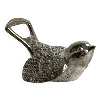 Décapsuleur vintage en métal en forme d'oiseau