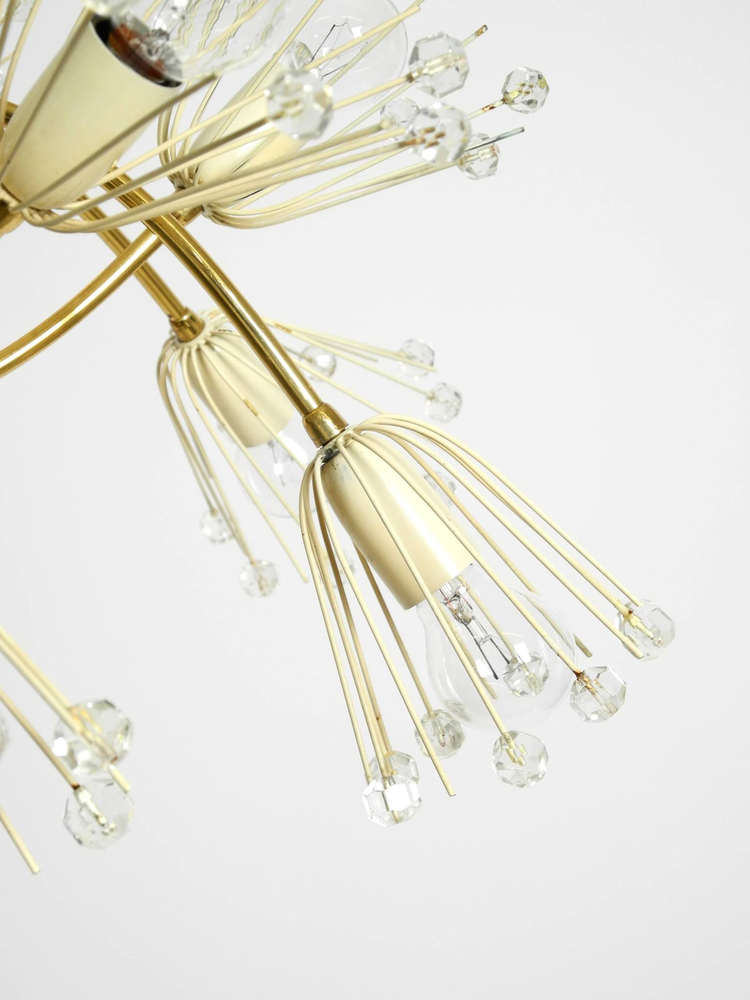 Beautiful brass chandelier by Emil Stejnar for Rupert Nikoll