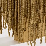 Console by Sergio Ponzio IV, patinated metal and strings, circa 1970